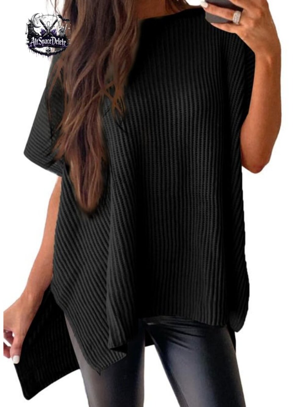 SHEWIN Womens Crewneck Short Sleeve Sweater Casual Tunic Lightweight Summer